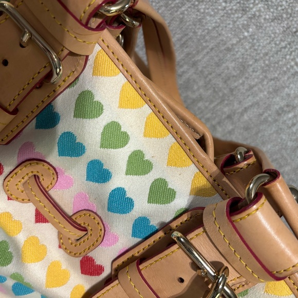 Dooney & Bourke rainbow heart medium chiara bag rare y2k - Picture 5 of 9